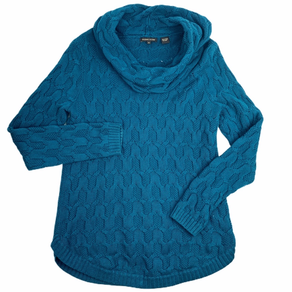 Jeanne Pierre Chunky‎ Knit Cowl Neck Sweater